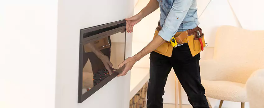 Metal Fireplace Installation in Garden City, Michigan