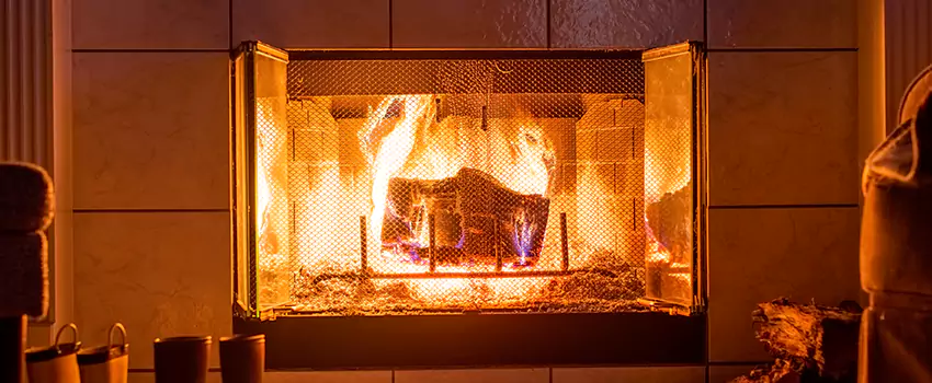 Mendota Hearth Landscape Fireplace Installation in Garden City, Michigan