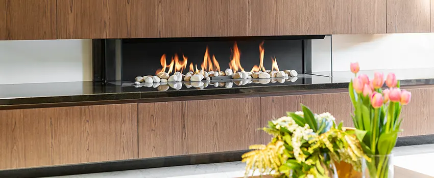 Double-height Fireplace Design Refurbishment in Garden City, Michigan