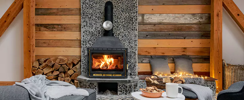 Thelin Hearth Products Direct Vent Gas Stove Fireplace Inspection in Garden City, Michigan